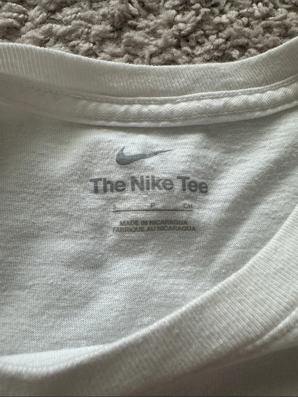 Nike White T-Shirt with Crimson Alabama Logo